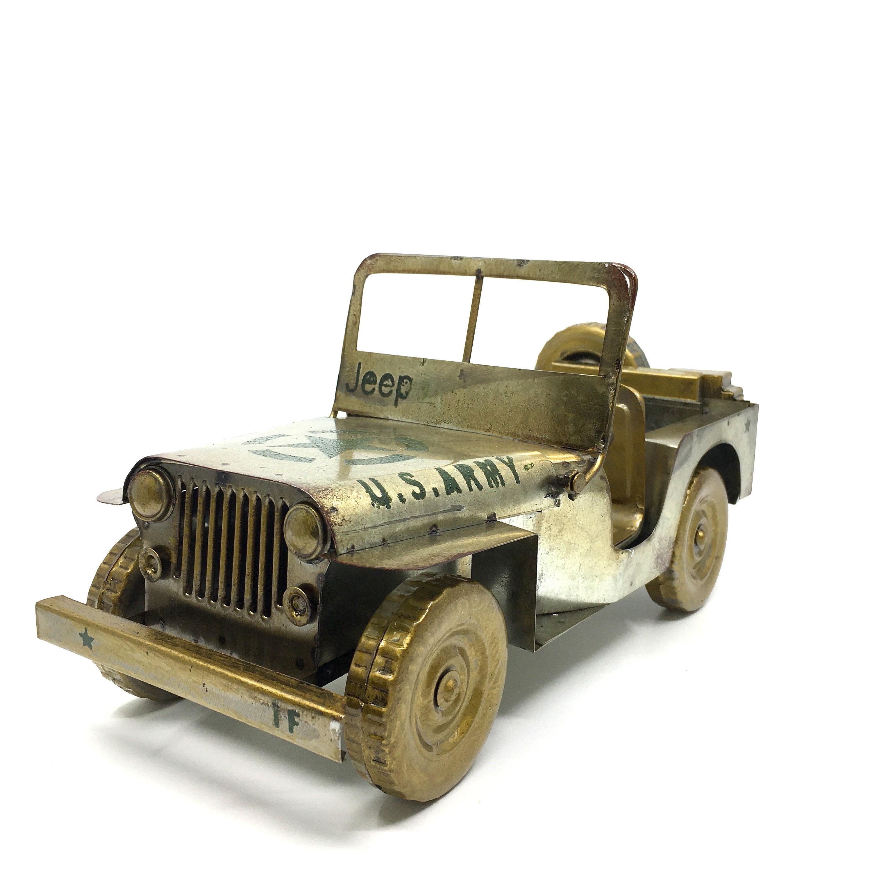 1:12 U.S. Army Jeep Model | Military Vehicle Collectible | Vintage