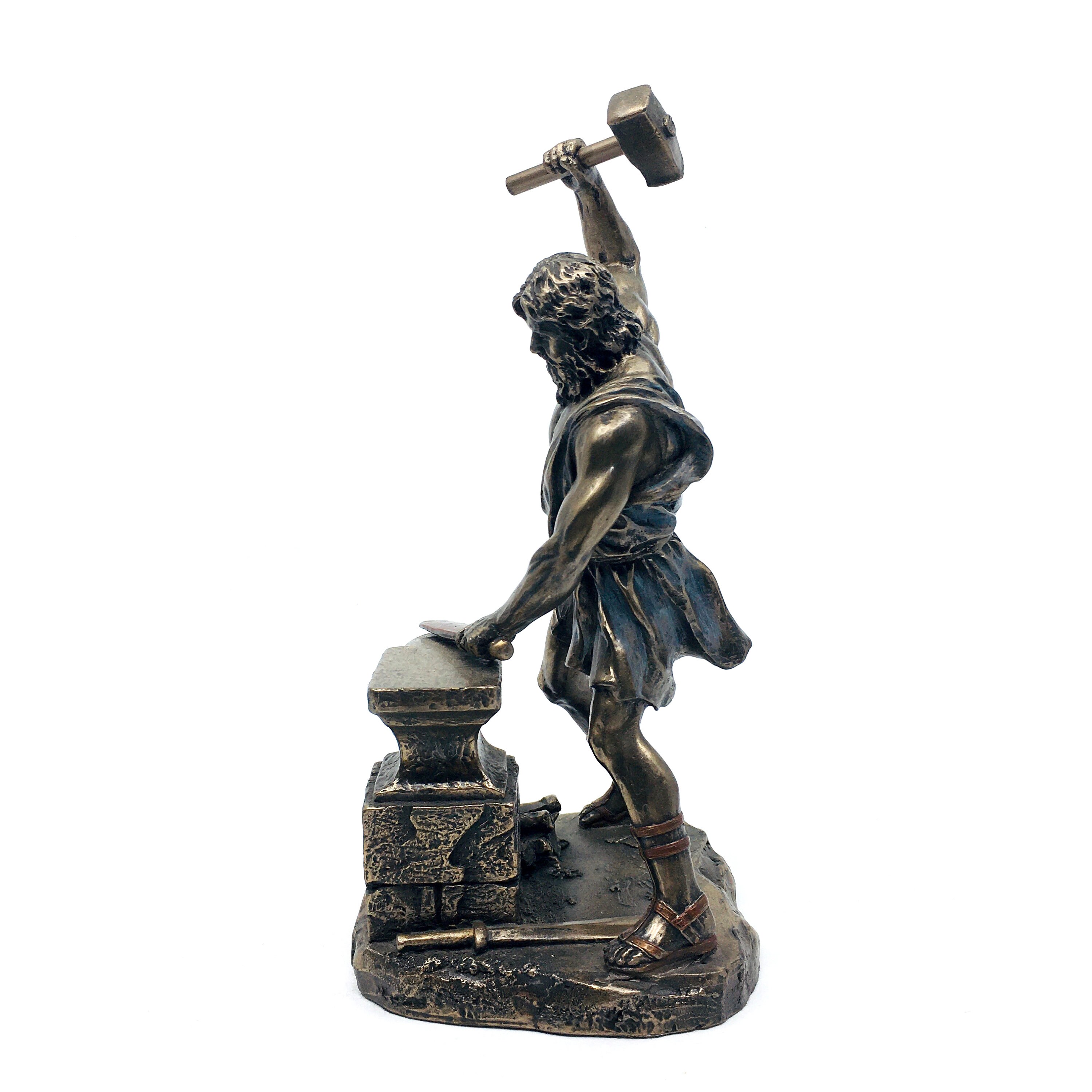 Hephaestus Statue – Greek God of Blacksmiths & Fire, Handmade Mythology ...