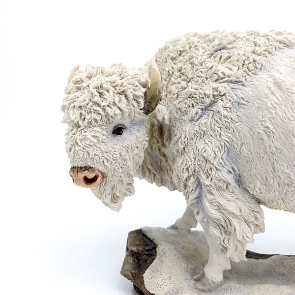 White Buffalo Sculpture Etsy