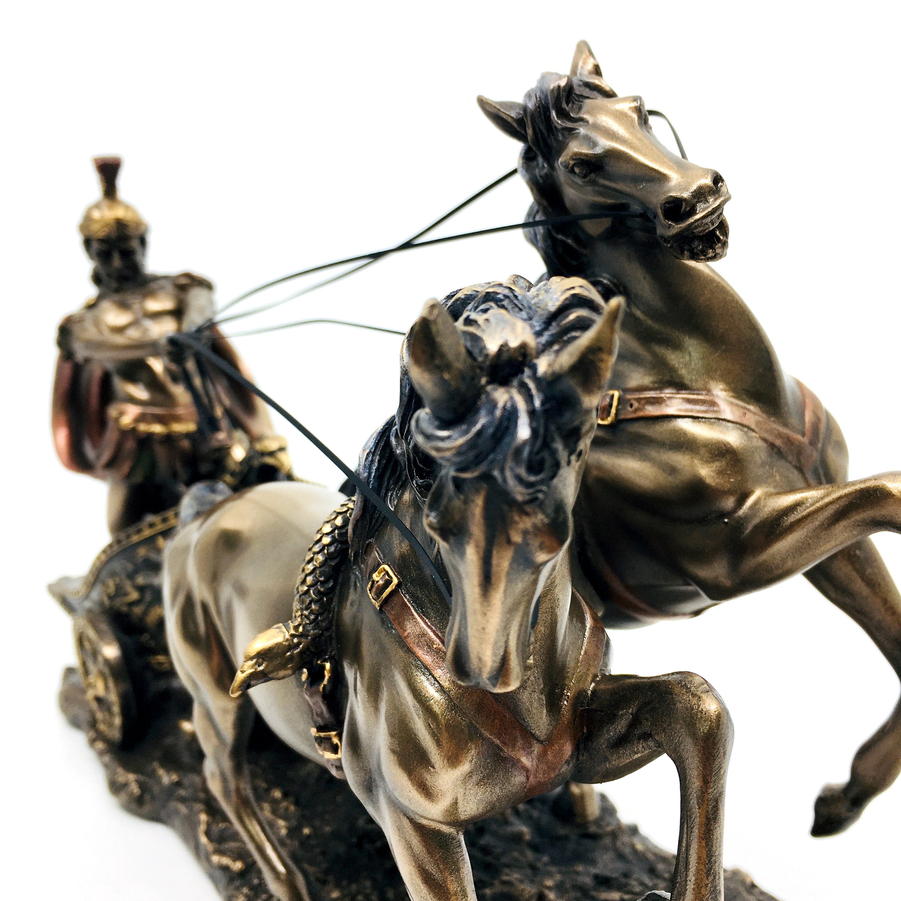Roman Gladiator Chariot Statue | Horse-drawn Roman Sculpture ...