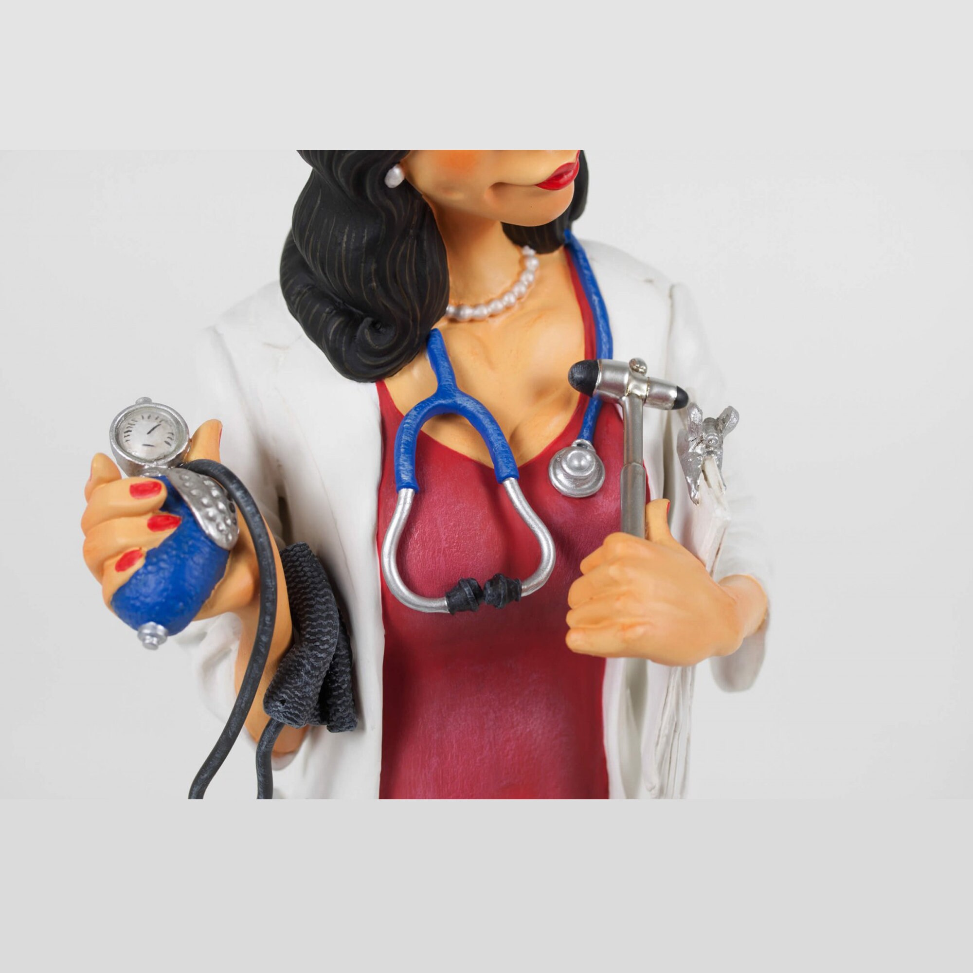Lady Doctor Figurine Comic Art Figurine Doctor Gift Doctor Etsy