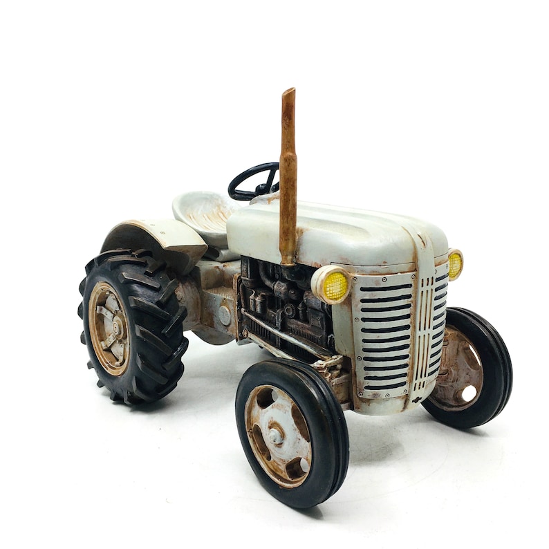 Cold Cast Resin Model Tractor Old Farm Vehicles 1:12 Scale - Etsy