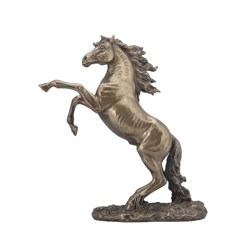 Bronze Finish Prancing Horse Statue Horse Sculpture Ferrari Horse Etsy