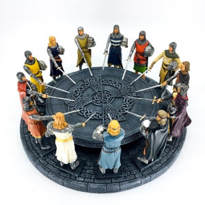 König Artus und Die Ritter der Tafelrunde Statue – Excalibur & Mittelalter Dekor
