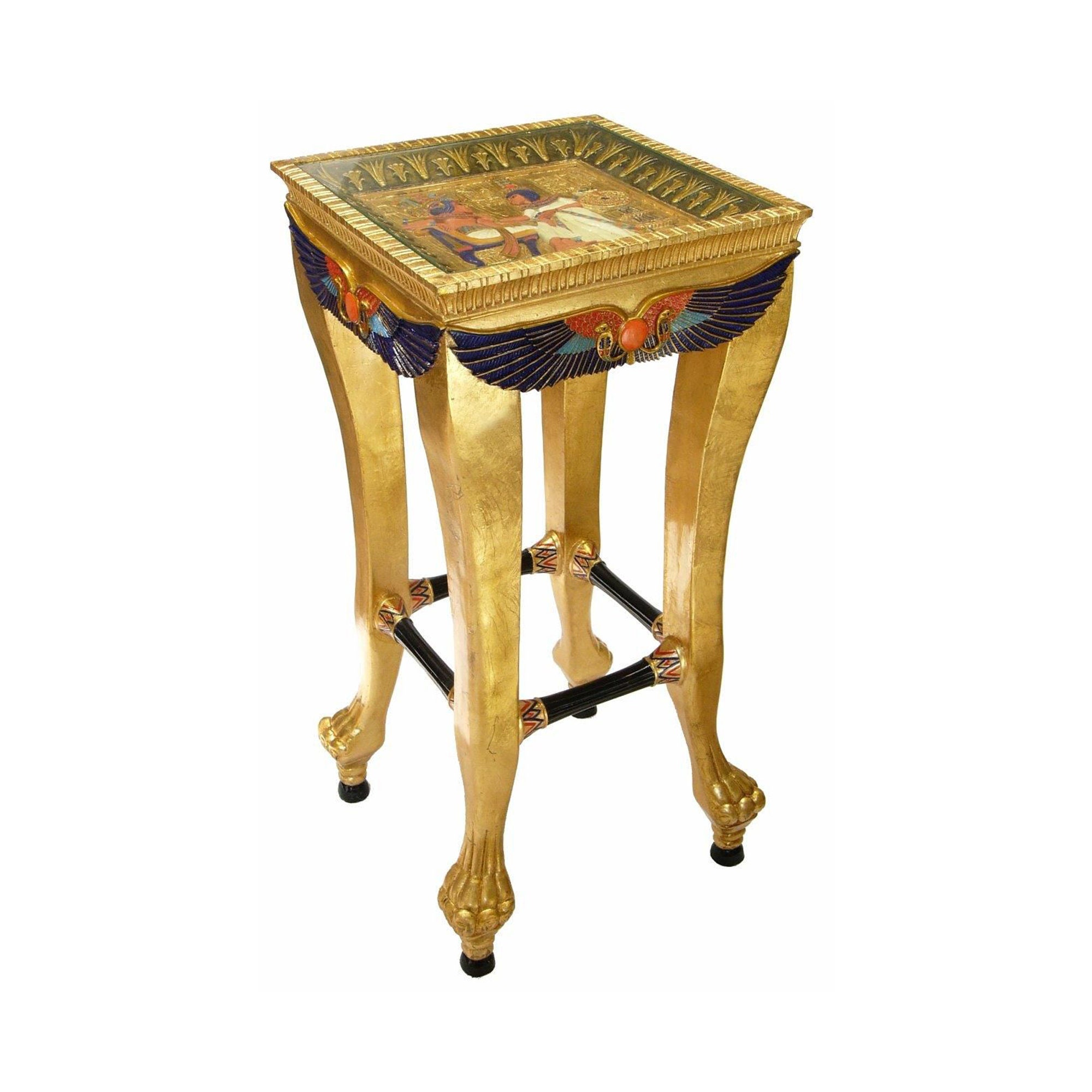 Ancient Egyptian Decorative Side Table Egyptian Furniture Etsy