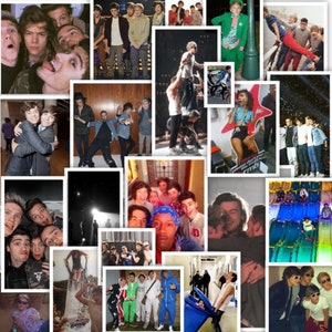 60 pieces one direction photo wall collage