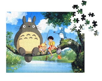Studio Ghibli Jigsaw puzzle with tin | Anime Fan Kids Gift