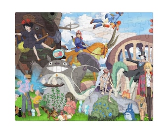 Studio Ghibli Puzzle mit Metallbox | Chihiros Reise ins Zauberland | Mein Nachbar Totoro
