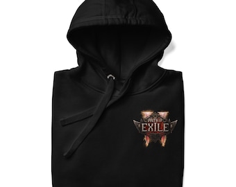 Felpa con cappuccio unisex con logo del gioco di ruolo ARPG Path of Exile 2 | Merchandising per videogiochi
