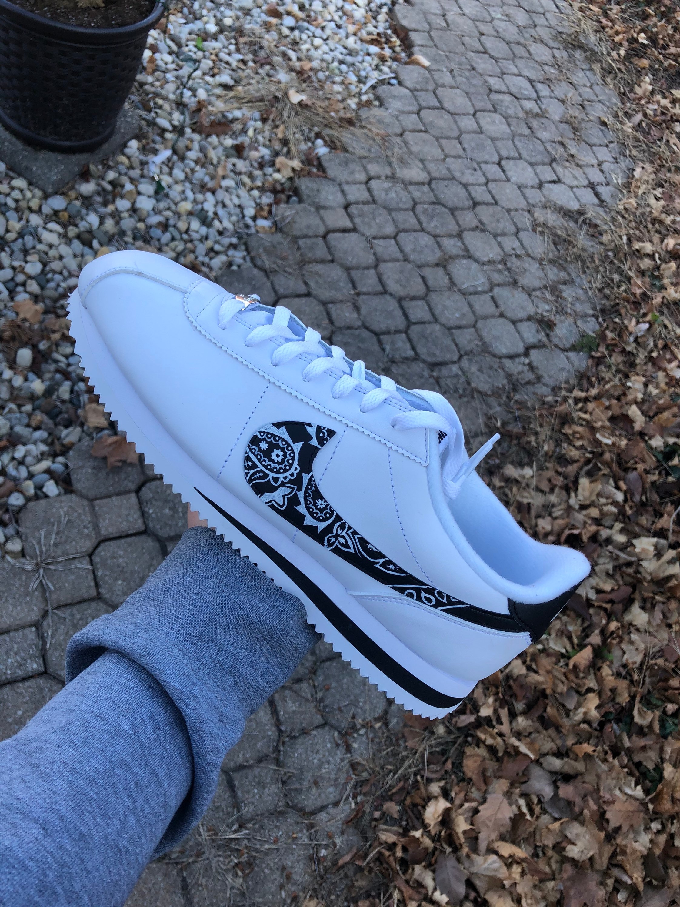 blue bandana cortez shoes