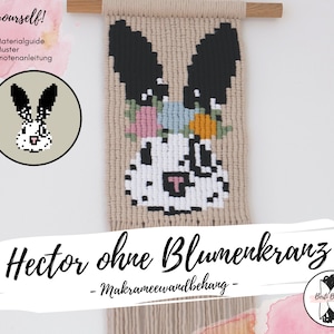 PDF Macrame instructions for Hector WITHOUT flower wreath - DIY macrame wall hanging