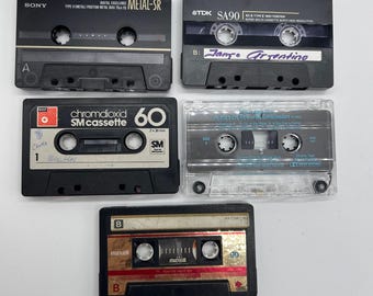 Used Metal Chrome Cassette Tape Lot Type II Type IV Untested As Is Sony Metal-SR Chromdioxid And More Bundle
