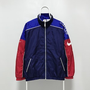 NIKE Vintage Light Jacket Big Logo Windbreaker Track Top 90s Rare Size L