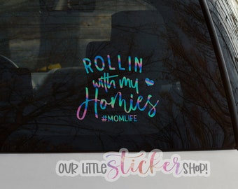 Mom Rolling Homies Decal - Etsy