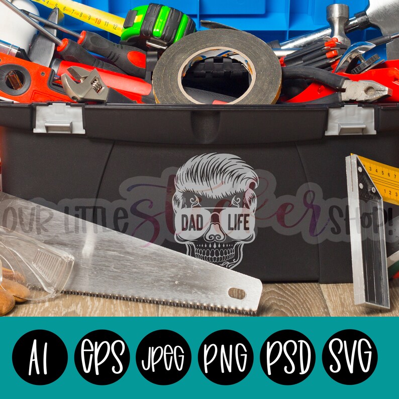 Download Png Cut File Digital File Silhouette Cricut Psd Digital Download Svg Two Styles Dad Life Skull Clip Art Art Collectibles Jesuskidsng Org