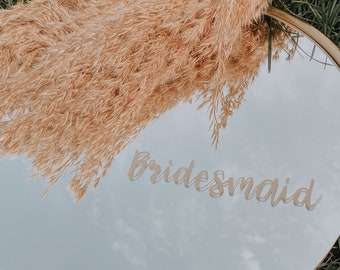 Customizable Bridesmaid Vinyl Decal, Bridesmaid Proposal Decal, Wedding Decal, Script Font Bridesmaid Decal, Bridesmaid Gift, Cute Decal