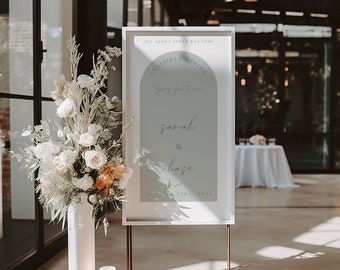 Signo de boda de cuerda invisible, signo de boda de Taylor Swiftie, novia Swiftie, signo de boda imprimible, signo de boda personalizado, signo de bienvenida de la boda