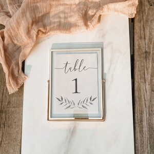 Printable Wedding Table Numbers | Wedding Table Numbers | Eucalyptus ...