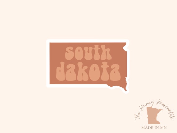 South Dakota Sticker | Cute South Dakota Sticker | Rapid City Sticker | SD Sticker | Laptop Sticker, Badlands Sticker, Sturgis Sticker
