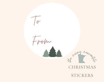 Christmas Gift Stickers | Christmas Gift Tags | Christmas Sticker Pack | Present Tags | Gift Stickers | Christmas Sticker | Gift Labels