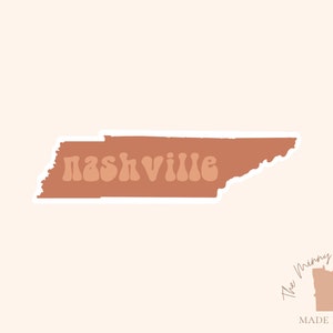 Nashville Sticker, Nashville Tennessee Sticker, Broadway Street Sticker, Country Music Sticker, Nash Sticker, Knoxville Sticker, TN Sticker