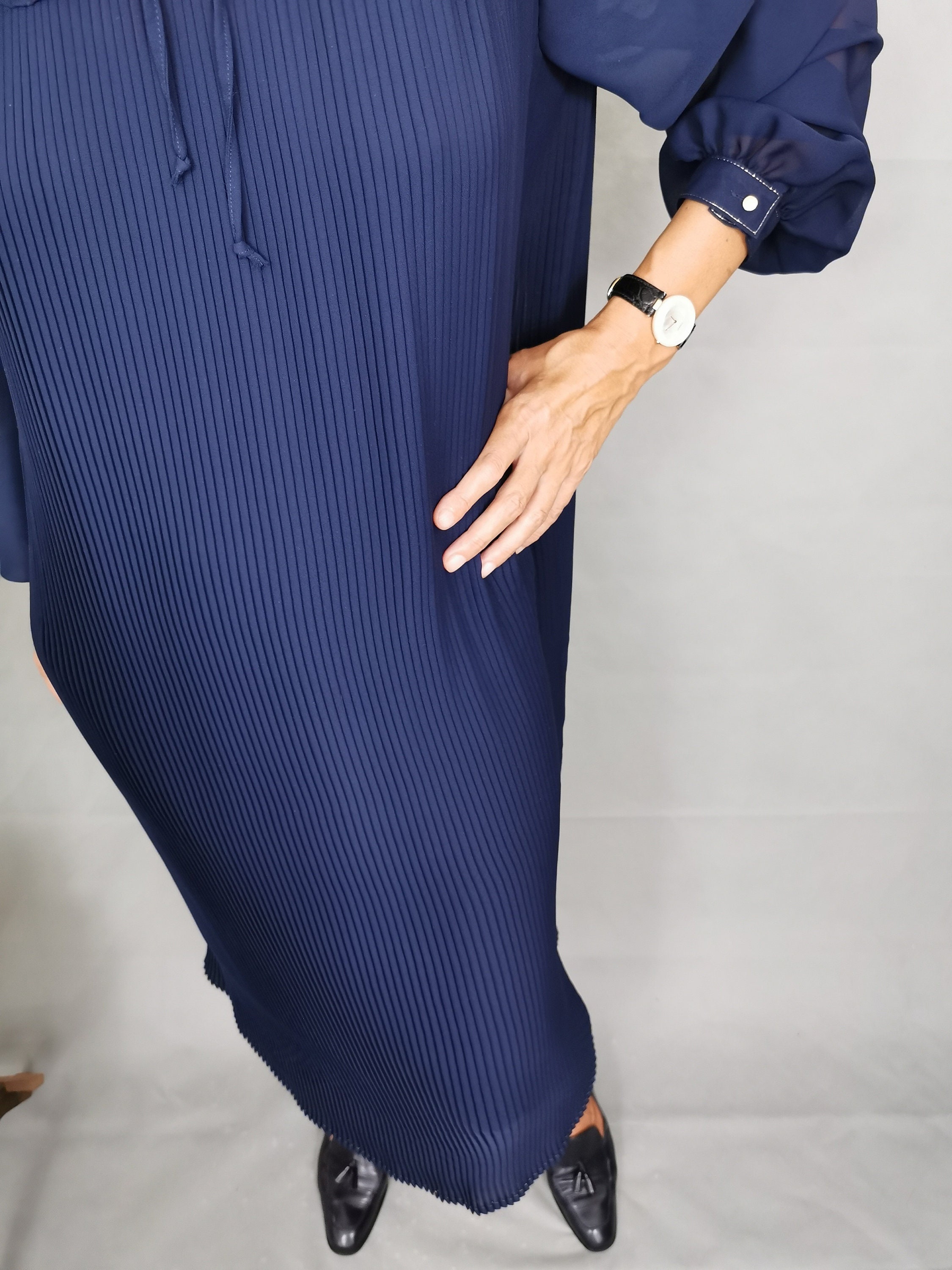 Vintage robe pliss?�e surdimensionn?�e pour les femmes taille L - Etsy France