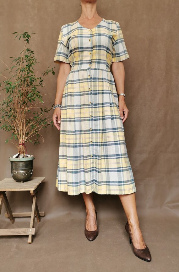 Vintage Dresses for Women , Vintage Retro Plaid C