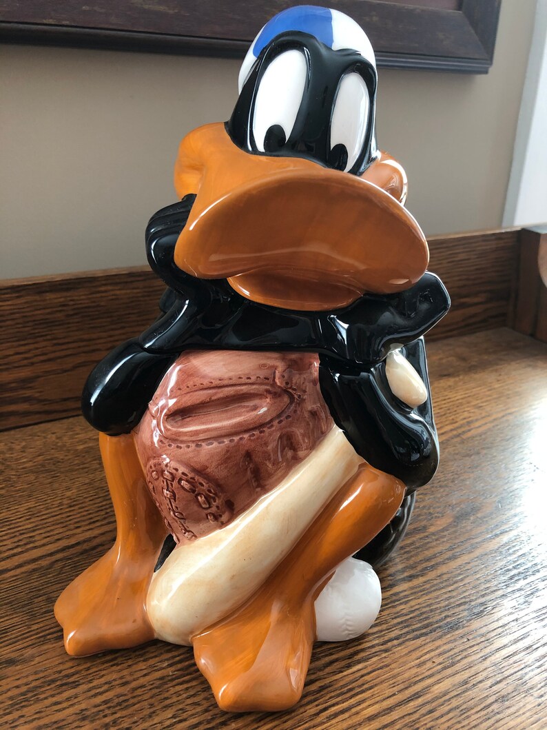 Looney Tunes Daffy Duck Baseball Cookie Jar Etsy