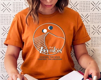 DUNE Shirt: Burnt Leaf Bookshop – Visit Arrakis Tee, Sci-Fi T-Shirt, Book Lover Gift, Bookish Apparel, Dune T-Shirt
