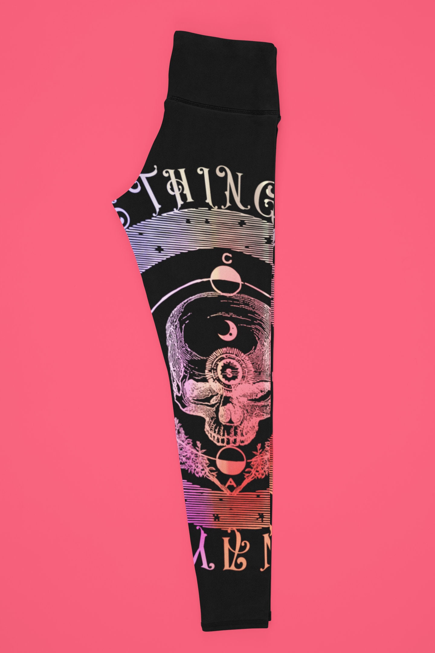Macbeth Yoga Leggings: Burnt Leaf Bookshop – Shakespeare Quote Leggings, Witchy Leggings, Book Lover Gift, Gothic Apparel