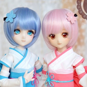 BJD Doll Wig: Short Hair for 1/3, 1/4, 1/6, 1/8 Dolls
