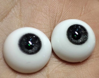 Realistic Resin Doll Eyes: Mysterious Darkness BJD Eyes (10-22mm)
