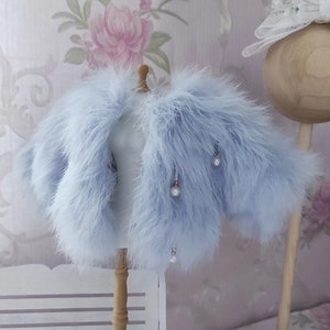 Custom Make Multiple Colors Bjd Rabbit Fur Coat SD Doll Jacket Bjd Doll Outer Clothing For Blythe 1/12 1/8 1/6 1/4 1/3 OB11 OB22 MDD Doll