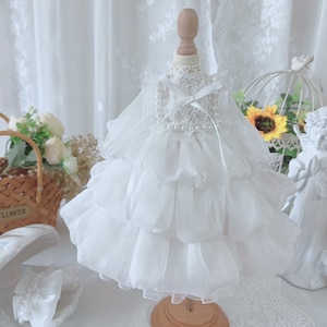 1/3 1/4 1/6 White Doll Dress Fashion Doll Clothes BJD Clothes for Yosd/Blyth/Msd/Smart Doll,Beautiful Doll Clothing Bjd Outfit Blyth Dress