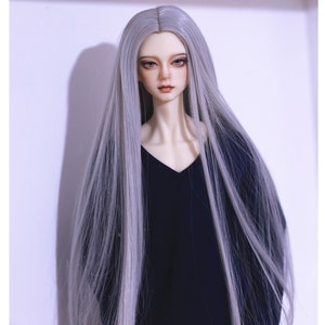 Long Straight BJD Doll Wig: Heat Resistant SD/MSD/Yosd Hair (1/3, 1/4)