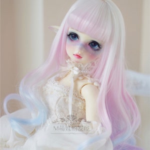 6-7&quot; 7-8&quot; 8-9&quot; 9-10&quot; BJD doll wig bjd wig curly hair wig fashion long hair wig cute fashion bjd wigs for dolls 1/3 1/4 1/6 doll accssories