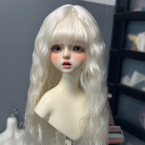 BJD Doll Long Curly Mohair Wig: 1/3 1/4 1/6 Sizes