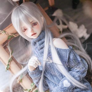 9-10&quot; 8-9&quot; 7-8&quot; 6-7&quot; 5-6&quot; Bjd Custom Wig Long Doll Wig for Boys Dolls Bjd Hair for 1/3 1/4 1/6 1/8 BJD Wig Doll Hair for doll accessories