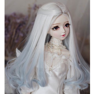 1/3 1/4 1/6 BJD Wig Fashion Doll Wig Gradient Long Curly Wig for Boy Girl Doll,Curly Doll Hair Wigs for Doll Head  6-7&quot; 7-8&quot; 8-9“ 9-10” Doll