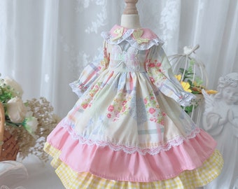 BJD Doll Dress: Outfit & Hair Accessories - 1/6, 1/4, 1/3 Scale