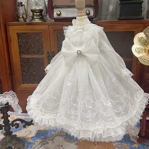 1/3 1/4 1/6 Bjd Doll White Dress Fashion Doll Clothes BJD Princess Skirt for Yosd/Blyth/Msd/Smart Doll Doll Clothing Bjd Outfit Blyth Dress