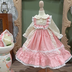 Bjd Doll Princess dress Lolita Dress Bjd Outfit Fashion Doll Dress &Hairband For 1/3 1/4 1/6 Blythe Smart Doll/DD/ Msd/Mdd/Minifee Doll