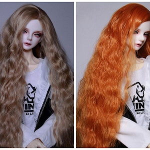 1/12 1/8 1/6 1/4 1/3 BJD Wig for SD/Smart Doll/Mdd/Msd/Minifee/Yosd Doll Accessories 9-10" 8-9" 7-8" 6-7" Curly Doll Wig Doll Hair for Dolls