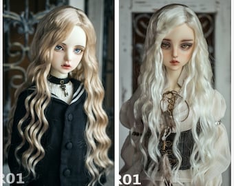 6-7" 7-8" 8-9" 9-10" bjd wig, bjd wavy wig, bjd long wig, bjd curly wig, for 1/3 1/4 1/6 Bjd / Mdd / SD / DD Girl Dolls Accessories