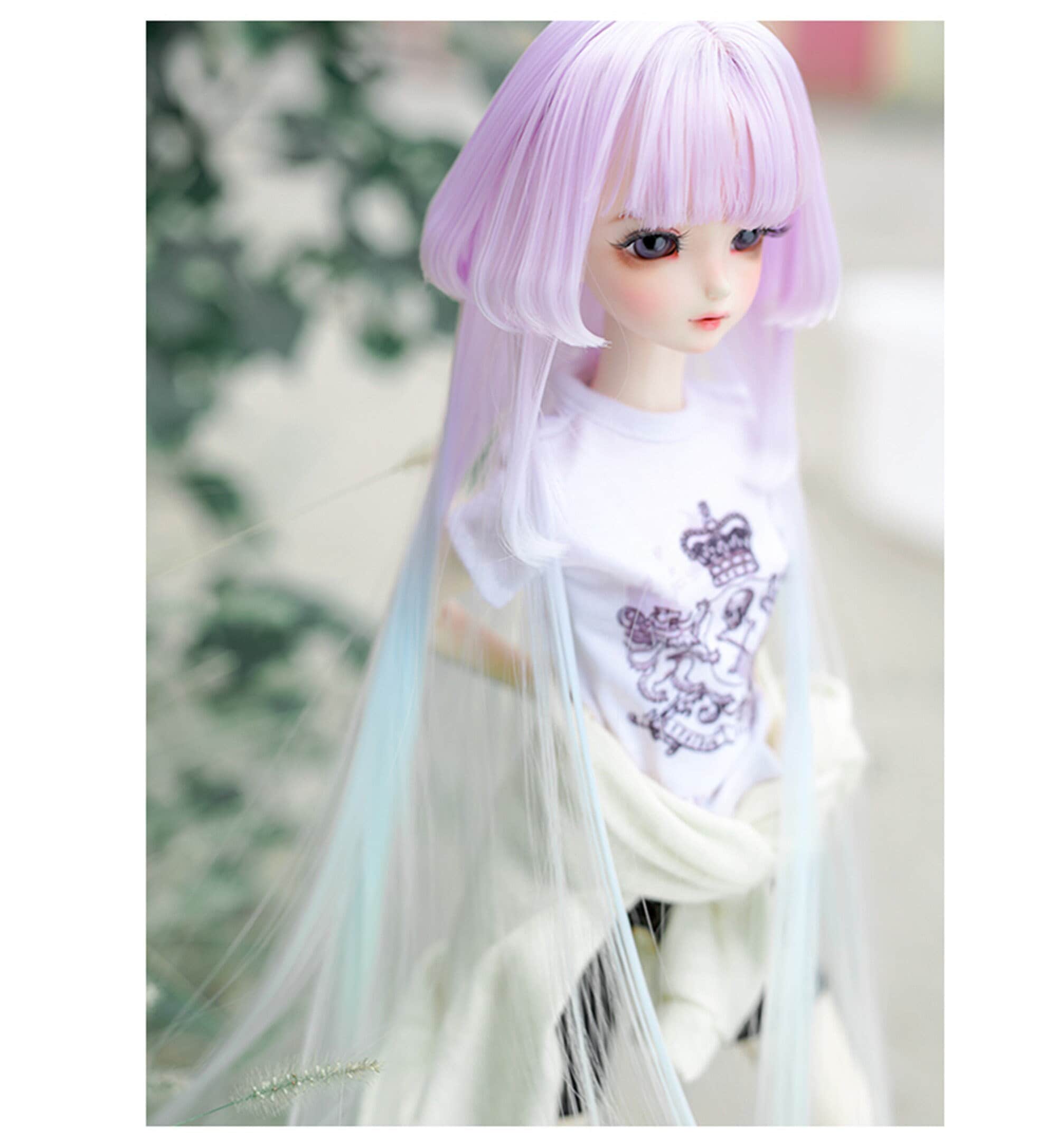 クラゲデザイン ミックスカラー 1/4 1/3 SD BJD ウィッグ MSD