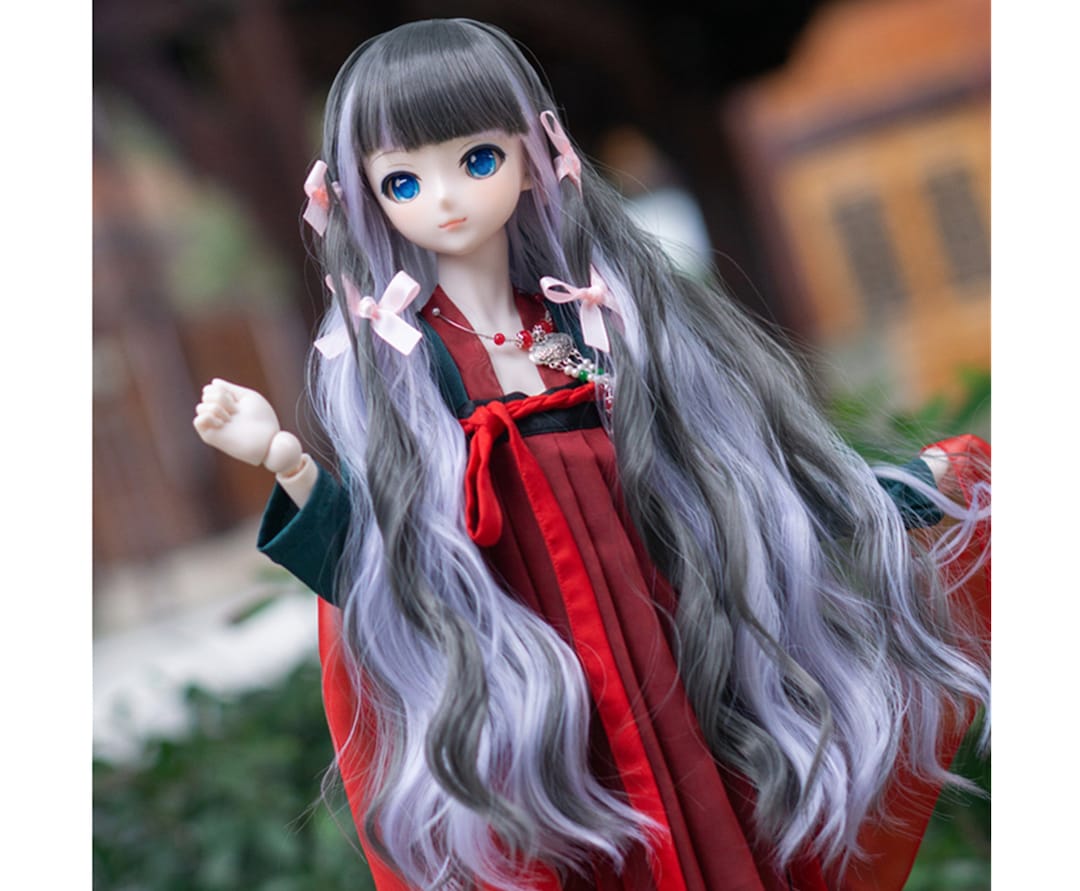 DD Mdd Wig Long Doll Wig Curly Bjd Wig Vintage Doll Wig 1/6 1/4