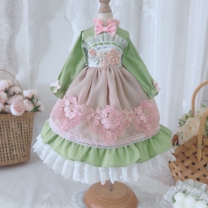 Bjd doll Lolita Dress,1/3 1/4 1/6 SD Bjd Clothes for Ball Jointed Dolls,Fashion Doll Clothes Bjd Girl Doll Dress Doll Outfits