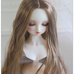 6-7&quot; 7-8&quot; 8-9&quot; 9-10&quot; BJD doll wavy wig 1/6 1/3 1/4 BJD MSD Wig for Dolls,Fashion Long Doll Wig Curly Doll Hair for Doll Accessories
