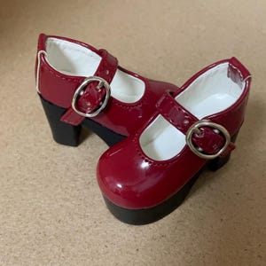BJD Doll High Heel Shoes: 1/4 MSD, 1/3 SD Leather Shoes