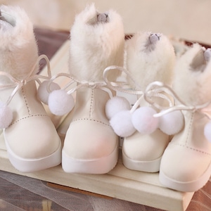 Winter White Doll Boots 1/3 1/4 BJD Shoes for Msd/SD/DD Winter boots,boots,Girls boots, smart doll, bjd doll,bjd clothes msd clothes